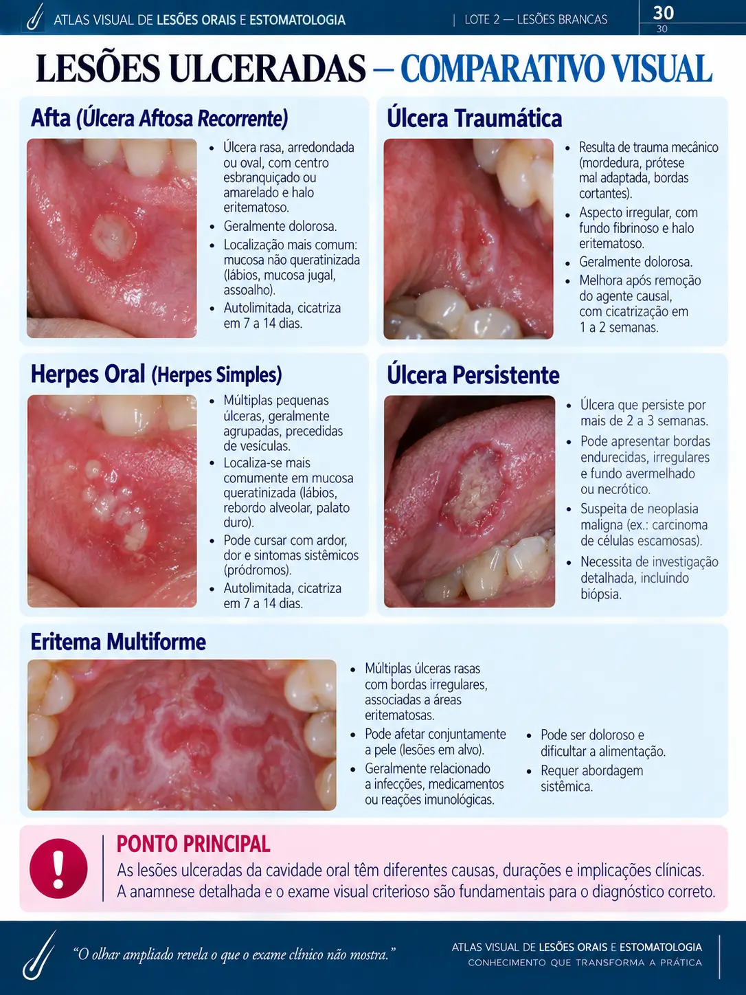 Página do ORALMAP: Diagnósticos Diferenciais